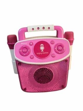 Singing Machine Kids Bluetooth Karaoke System With Two Microphones & LED Lights